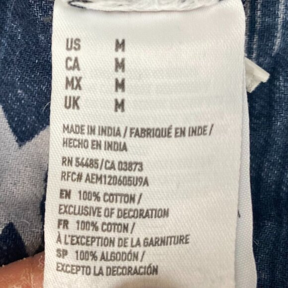 American Eagle Outfitters Men's Shirt M Classic Fit Aztec Southwestern Casual - Picture 6 of 8